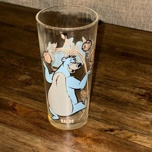 VTG Pepsi/The Jungle Book/Walt Disney World Themed Drinking Glass Tumblr BALOO